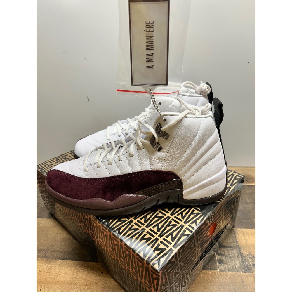 Jordan 12 Retro SP A Ma Maniére Burgundy Crush White DV0702 110 Women 8.5 Men 7 - Picture 6 of 13
